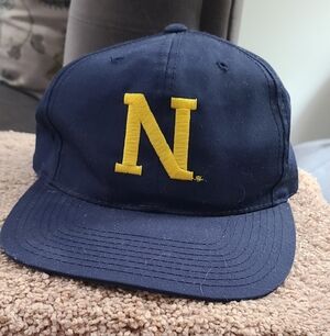 Vintage Navy Blue Hat Cap 1990s Military